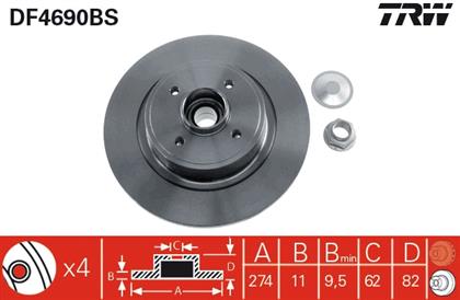 Bremsscheibe hinten Renault