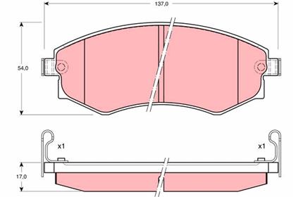 Bremsbelagsatz vorne