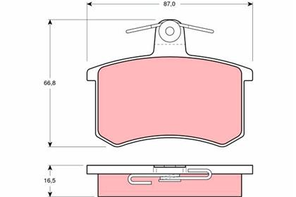 Bremsbelagsatz COTEC hinten