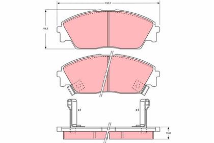 Bremsbelagsatz vorne Honda