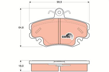 Bremsbelagsatz COTEC vorne