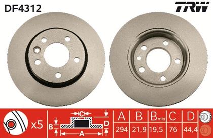 Bremsscheibe belüftet hinten VW