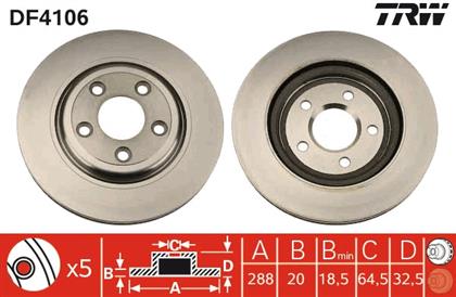 Bremsscheibe belüftet hinten