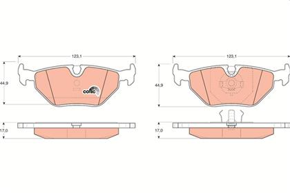 Bremsbelagsatz COTEC hinten BMW