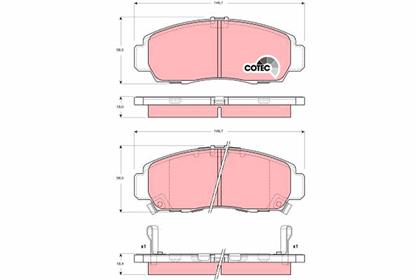 Bremsbelagsatz COTEC vorne