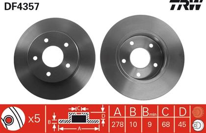Bremsscheibe hinten Nissan