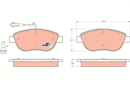Bremsbelagsatz COTEC vorne