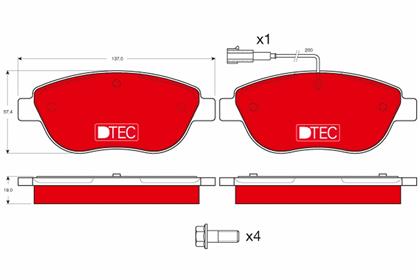 Bremsbelagsatz vorne