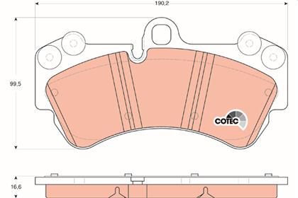 Bremsbelagsatz COTEC vorne