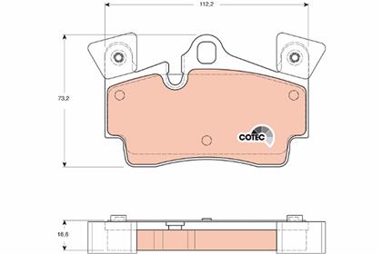 Bremsbelagsatz COTEC hinten
