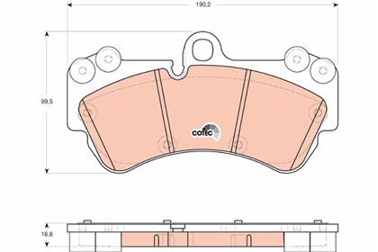 Bremsbelagsatz COTEC vorne VW