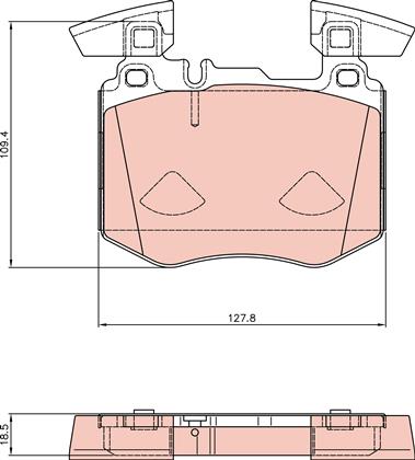 Bremsbelagsatz vorne Mercedes