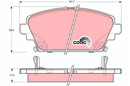 Bremsbelagsatz COTEC vorne