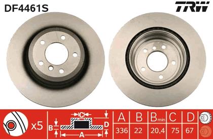 Bremsscheibe belüftet hinten BMW