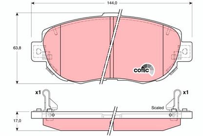 Bremsbelagsatz COTEC vorne