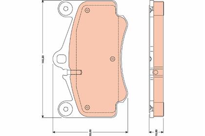 Bremsbelagsatz vorne Porsche