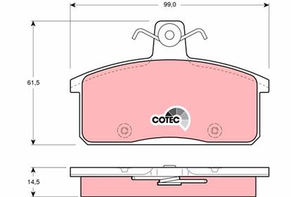 Bremsbelagsatz COTEC