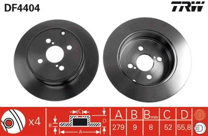 Bremsscheibe hinten Toyota