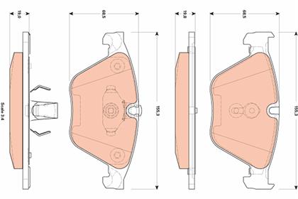 Bremsbelagsatz vorne BMW