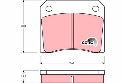 Bremsbelagsatz COTEC