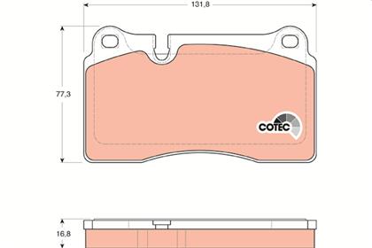 Bremsbelagsatz COTEC vorne
