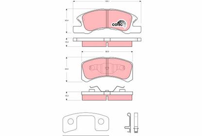 Bremsbelagsatz COTEC vorne