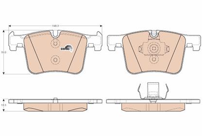 Bremsbelagsatz COTEC vorne BMW