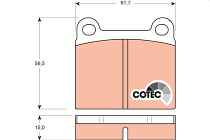 Bremsbelagsatz COTEC
