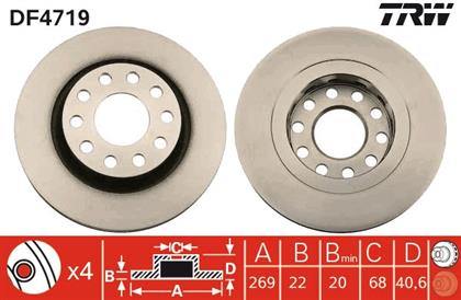 Bremsscheibe belüftet hinten Audi