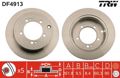 Bremsscheibe hinten Mitsubishi