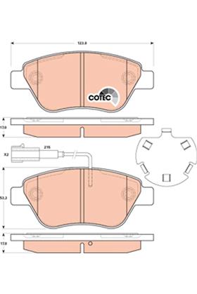 Bremsbelagsatz COTEC vorne