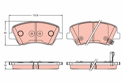 Bremsbelagsatz vorne Hyundai