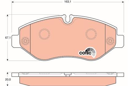 Bremsbelagsatz COTEC vorne Iveco