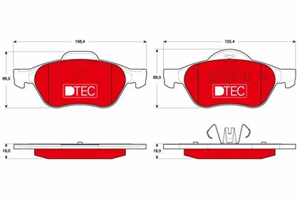 BREMSBELAGSATZ -TRW DTEC-