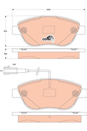 Bremsbelagsatz COTEC vorne