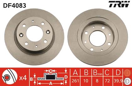 Bremsscheibe hinten Kia