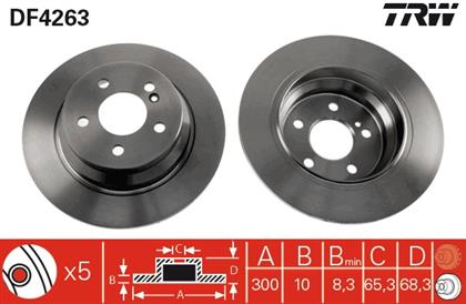 Bremsscheibe hinten Mercedes