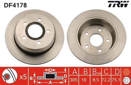 Bremsscheibe hinten Jeep