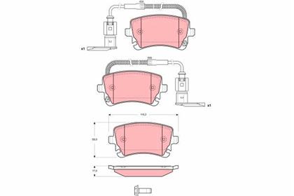 Bremsbelagsatz hinten VW