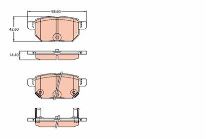 Bremsbelagsatz COTEC hinten