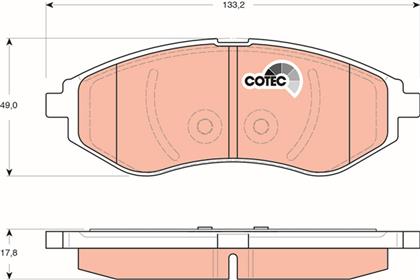 Bremsbelagsatz COTEC vorne