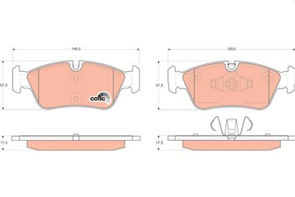 Bremsbelagsatz COTEC vorne BMW