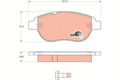 Bremsbelagsatz COTEC vorne