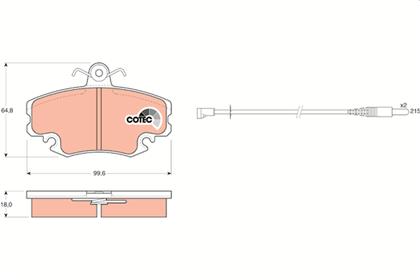 Bremsbelagsatz COTEC vorne