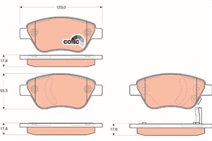 Bremsbelagsatz COTEC vorne