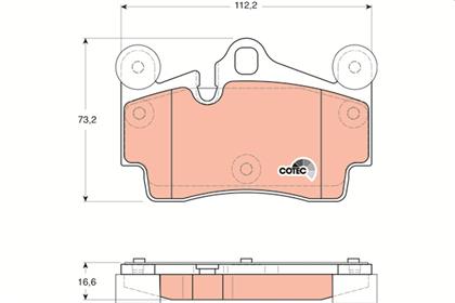 Bremsbelagsatz COTEC hinten
