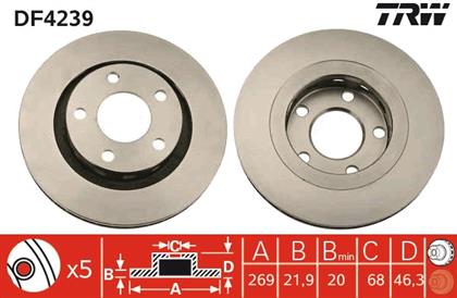 Bremsscheibe belüftet hinten Audi