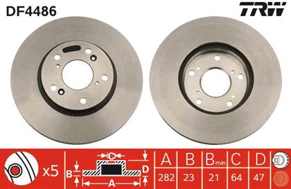 Bremsscheibe belüftet vorne