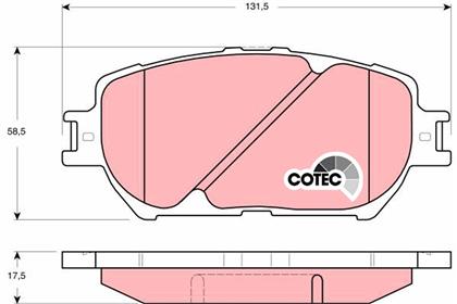 Bremsbelagsatz COTEC vorne