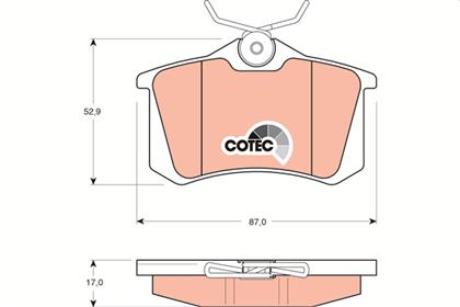 Bremsbelagsatz COTEC hinten